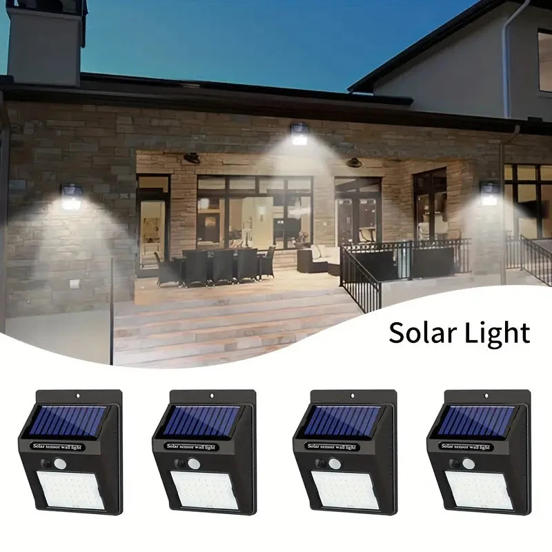 IP45 Set Of 4 Motion Sensor Solar Outdoor Lights