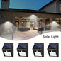 IP45 Set Of 4 Motion Sensor Solar Outdoor Lights